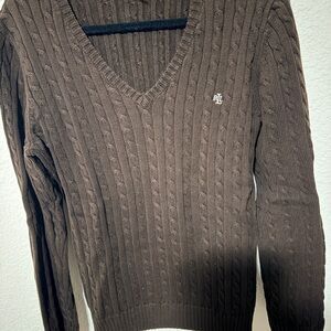 Lauren Ralph Lauren Cozy Brown Knit Sweater